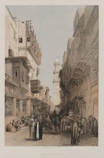 Egypt and Nubia, Volume III: Mosque el Mooristan, Cairo, by Louis Haghe