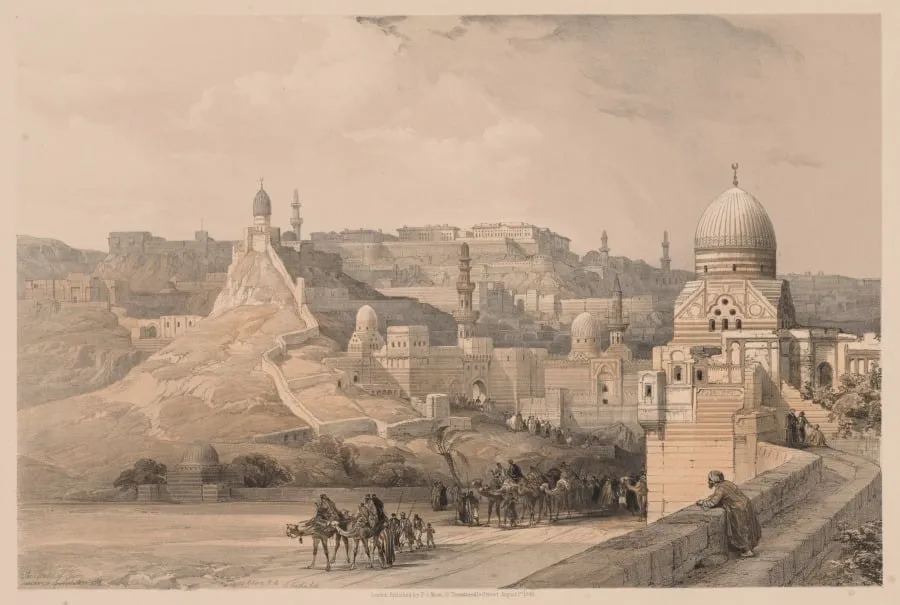 Egypt and Nubia: Volume III - No. 34, The Citadel of Cairo, Residence of Mehemet Ali, by Louis Haghe, 1838