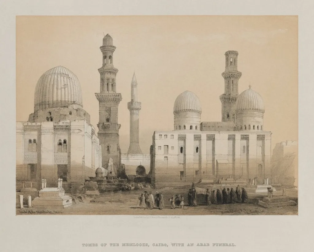 Egypt and Nubia, Volume III: Tomb of the Memlooks, Cairo, by Louis Haghe, 1849