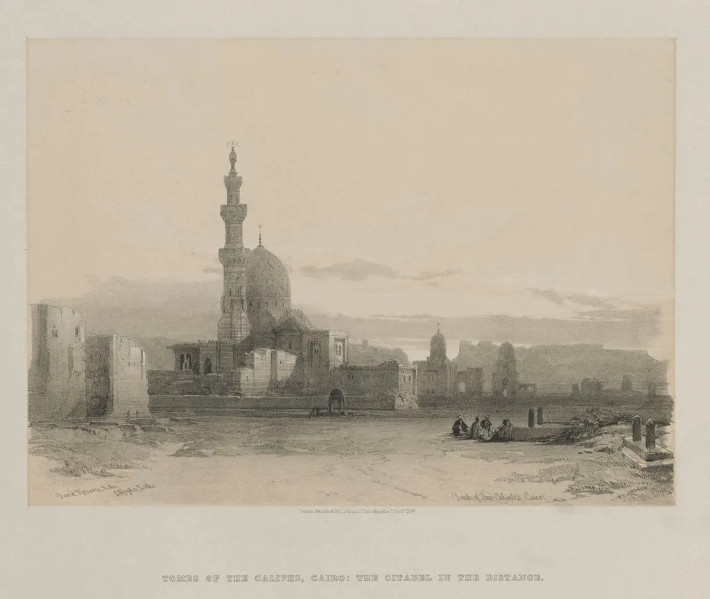 Egypt and Nubia, Volume III: Tombs of the Caliph's, Cairo, by Louis Haghe, 1848