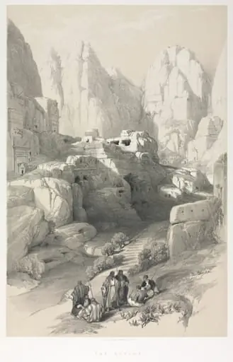 The Holy Land, Syria, Idumea, Arabia, Egypt & Nubia: Petra, by Louis Haghe