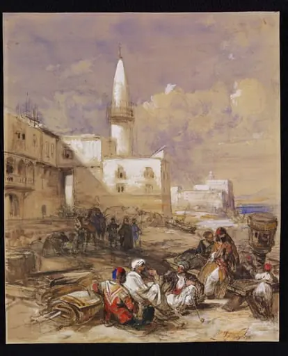 The Quay at Suez, by Louis Haghe