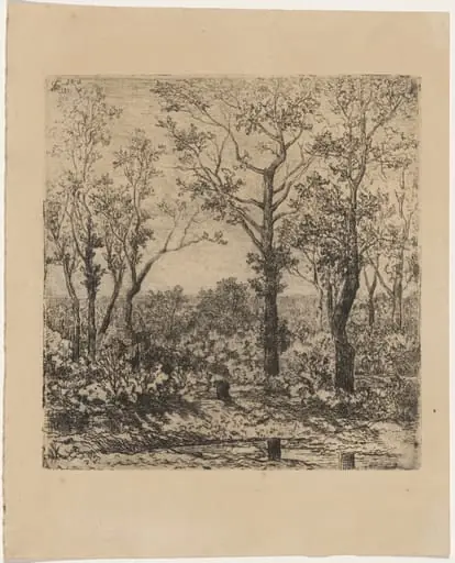Bois de la charbonnière, by Louis Hector François Allemand