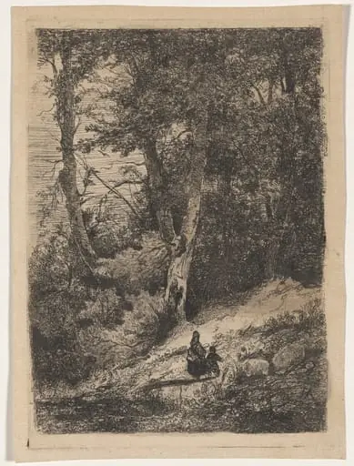The Inner Forest (Intérieur du bois), by Louis Hector François Allemand
