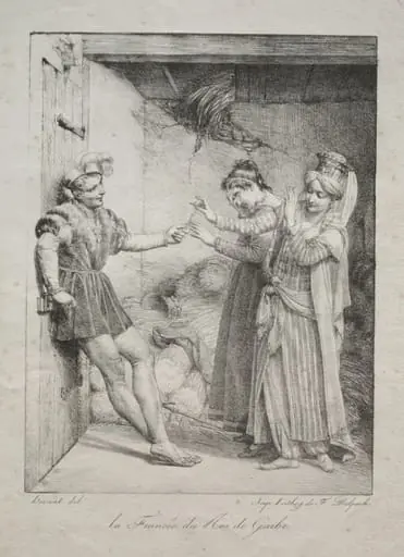 The Fiancée of the King of Garbe, by Louis Hersent