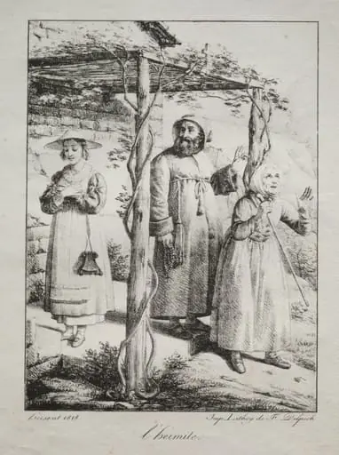 The Hermit, by Louis Hersent