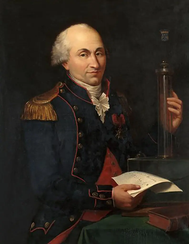 Portrait of Charles Augustin de Coulomb (1736-1806), by Louis Hierle