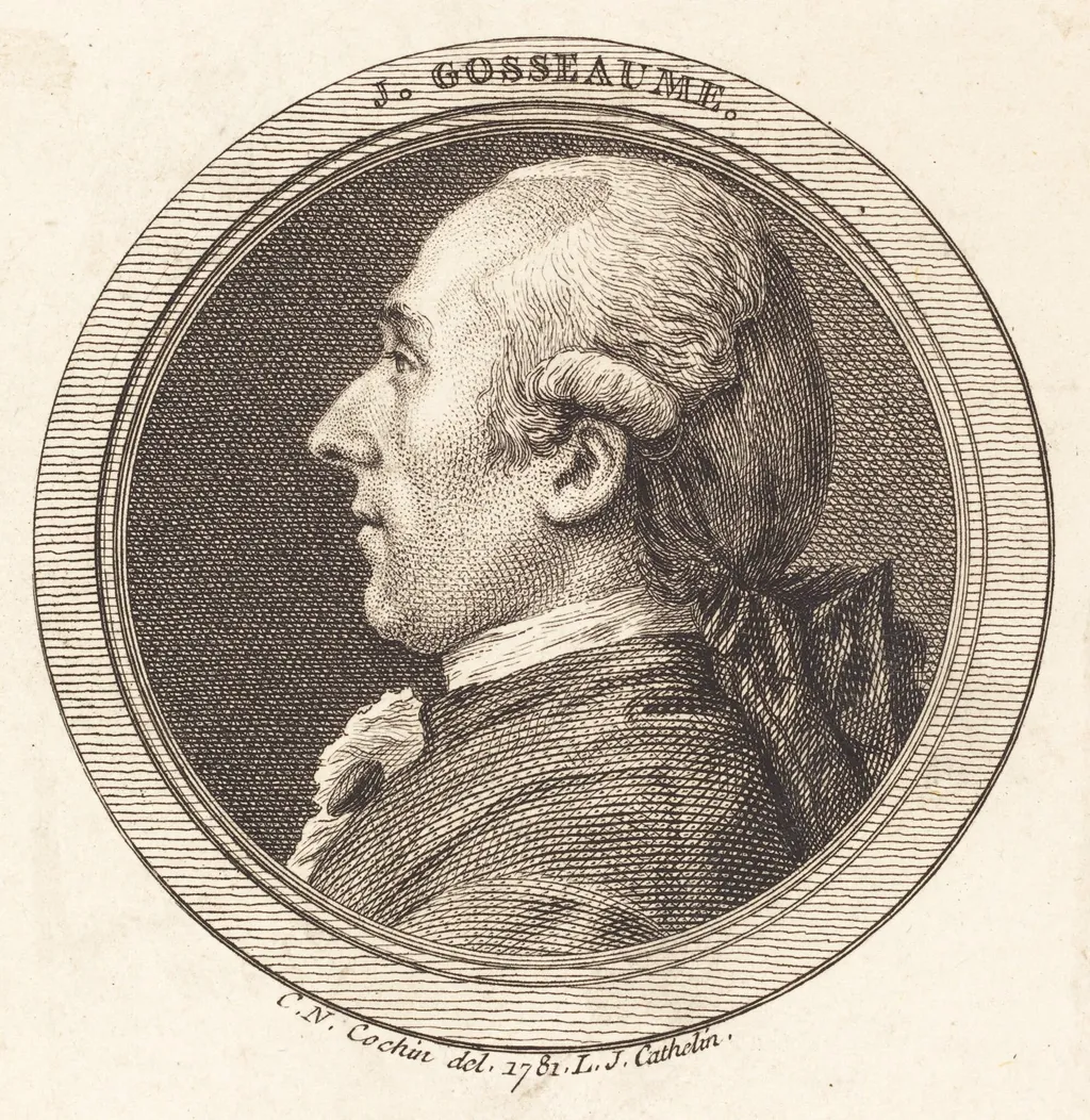 J. Gosseaume, by Louis-Jacques Cathelin, ink, 1781