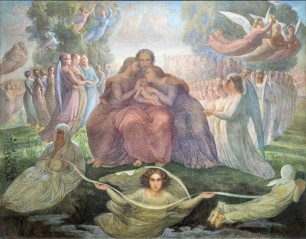 Poem of the Soul - Divine generation, by Louis Janmot