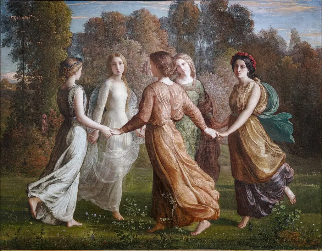 Poem of the Soul - Sunrays, by Louis Janmot