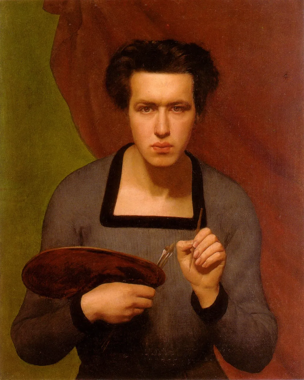 Portrait of the Artist, by Louis Janmot, oil, 1832
