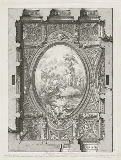 Design for the Ceiling of the Salon of the Palazzo Spinola, Genoa, by Louis Jean Desprez