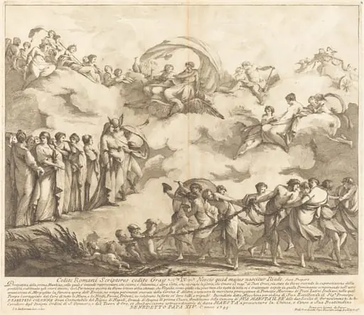The Prima Macchina for the Chinea of 1744: The Glorification of Virgil, by Louis-Joseph Le Lorrain