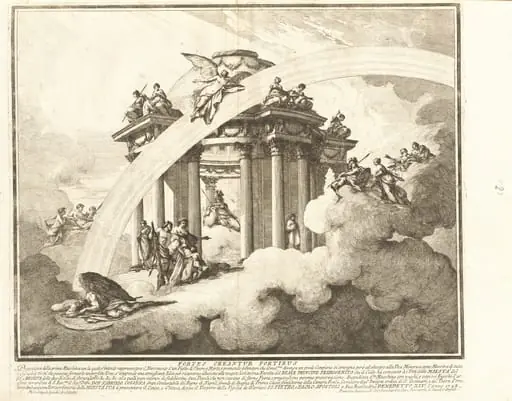 The Prima Macchina for the Chinea of 1748: The Son of Venus and Mars Presented to the Temple of Minerva, by Louis-Joseph Le Lorrain