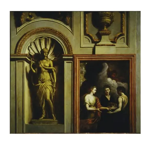 Architectural elements with Psyche Giving Gifts to Her Sisters, by Louis Laguerre
