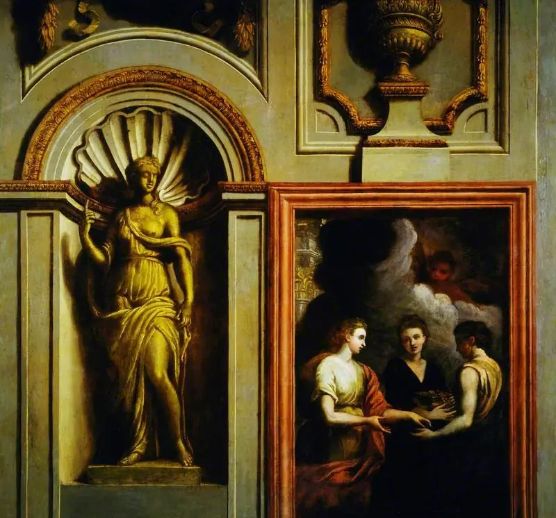 Psyche Giving Gifts to Her Sisters, by Louis Laguerre