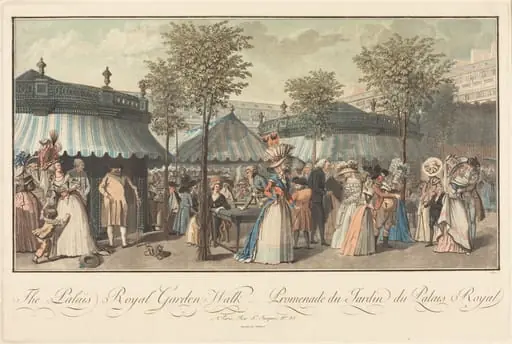 The Palais Royal--Garden's Walk, by Louis Le Coeur