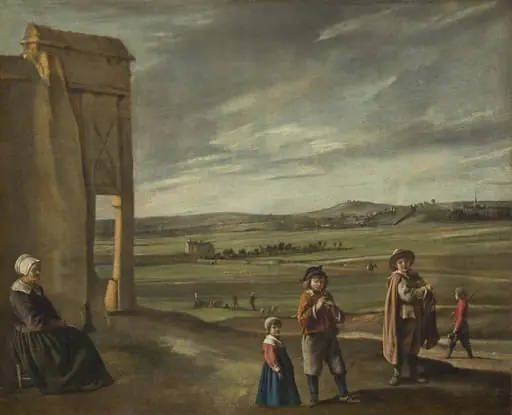 Landscape with Peasants, by Louis Le Nain