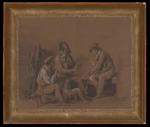 A card game of Piquet, by Louis-Léopold Boilly