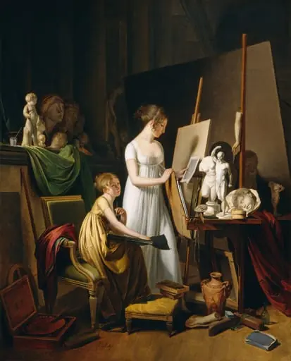 A Painter's Studio, by Louis-Léopold Boilly