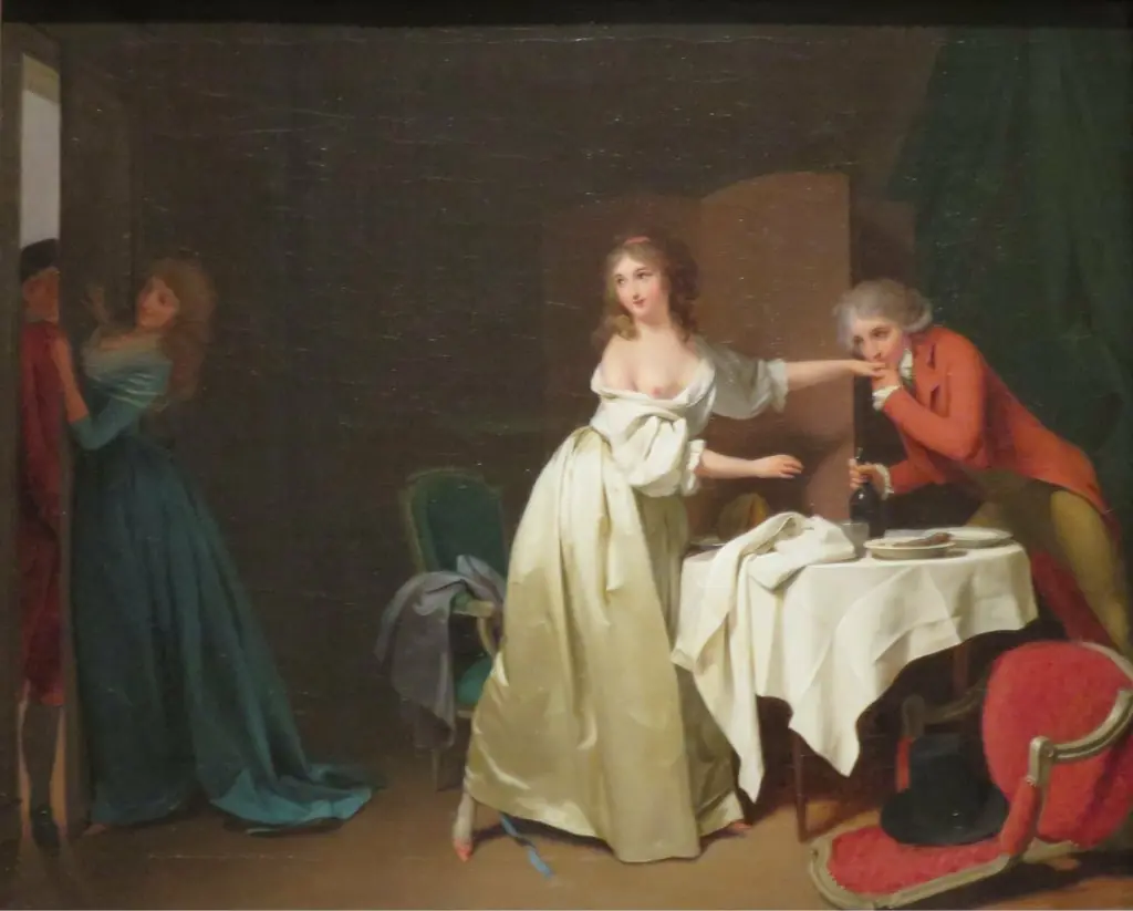 Interrupted Supper: “Push hard”, by Louis-Léopold Boilly