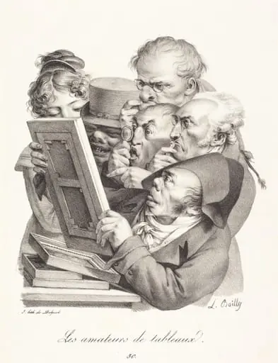 Les amateurs de tableaux (The Picture Enthusiasts), by Louis-Léopold Boilly