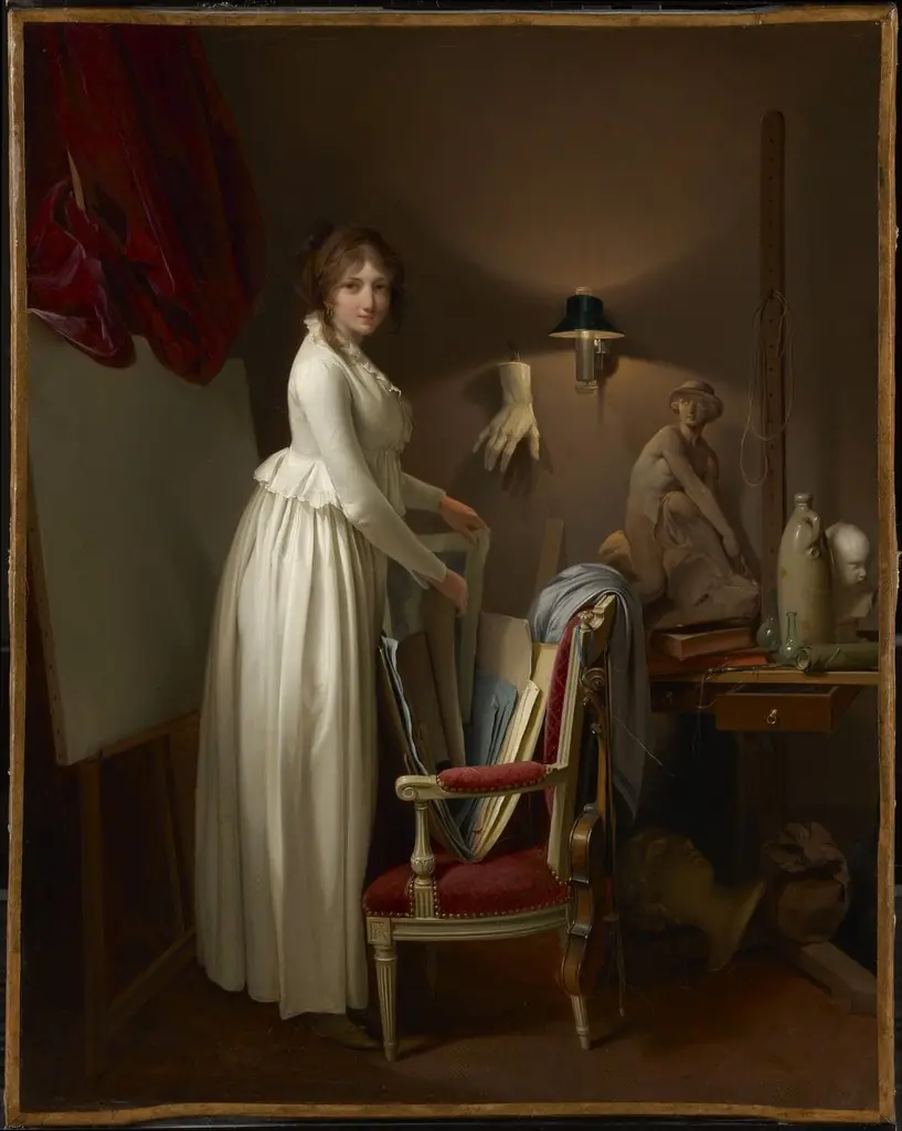 The Artist's Wife in His Studio, by Louis-Léopold Boilly