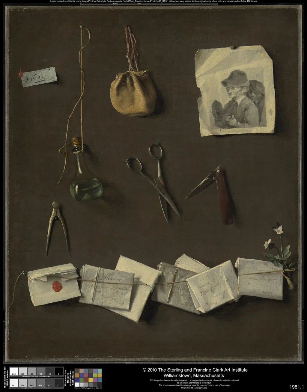 Various Objects, by Louis-Léopold Boilly, oil, 1793