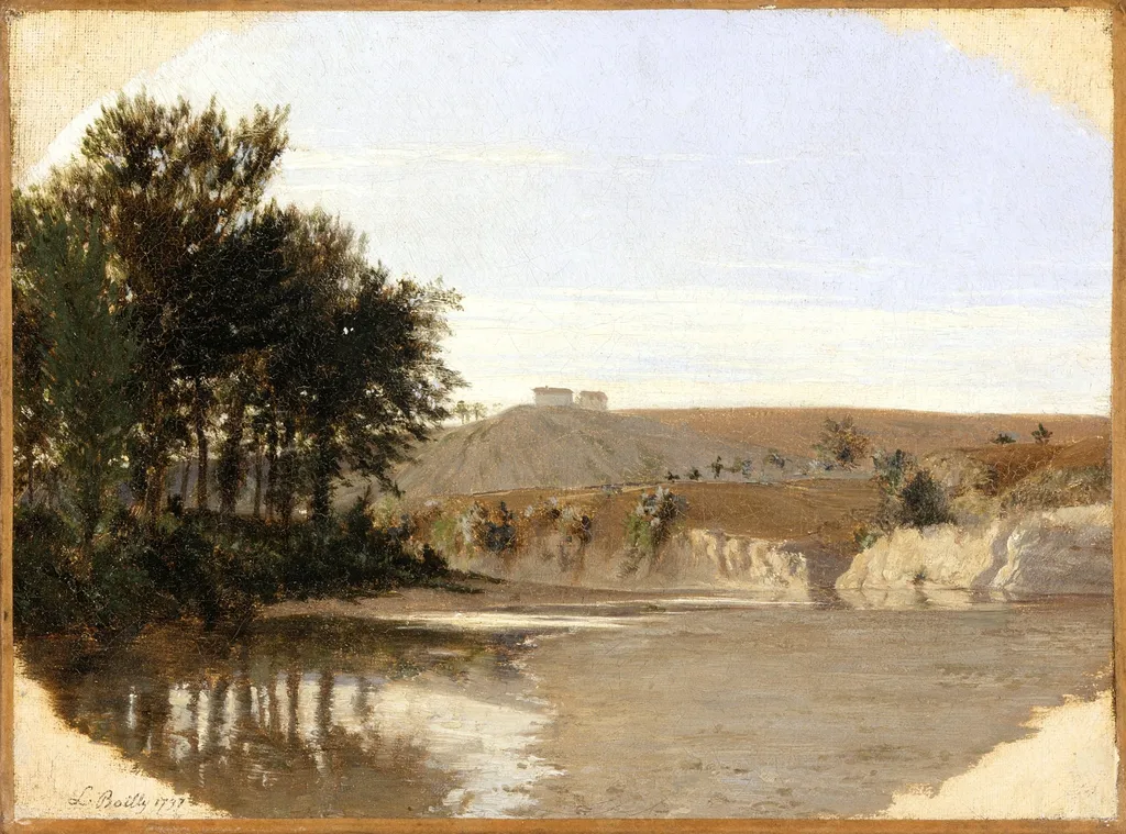 View of a Lake, by Louis-Léopold Boilly, unspecified, 1799