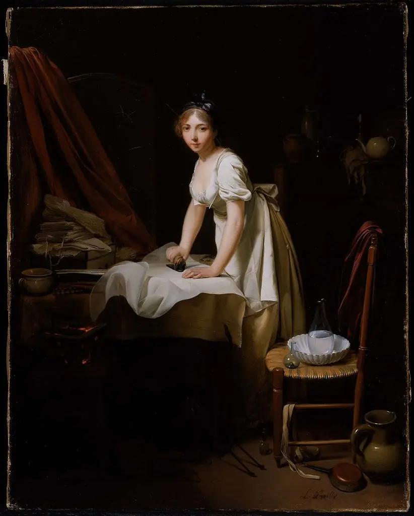 Young Woman Ironing, by Louis-Léopold Boilly