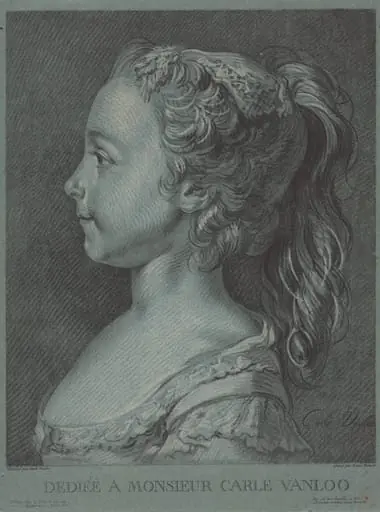 Marie-Rosalie Vanloo, by Louis-Marin Bonnet