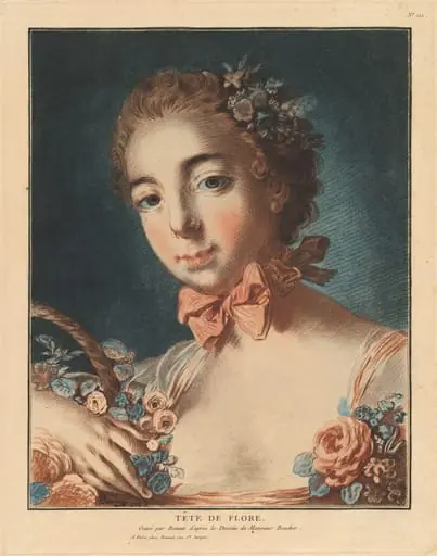 Tête de Flore, by Louis-Marin Bonnet