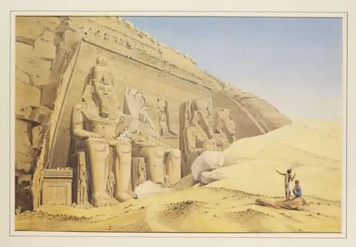 Temple de Ipsamboul, by Louis Maurice Adolphe Linant de Bellefonds