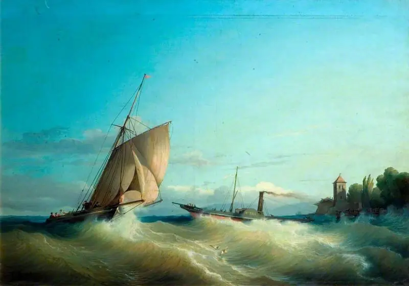 Lake of Geneva, by Louis Mennet