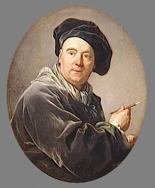 Porträt des Carle van Loo, Maler, by Louis-Michel van Loo