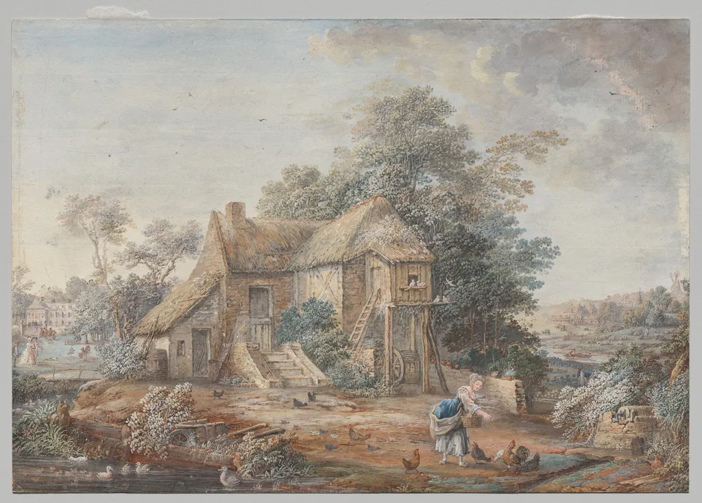Le Petit Trianon, Versailles, by Louis-Nicolas van Blarenberghe, 1704