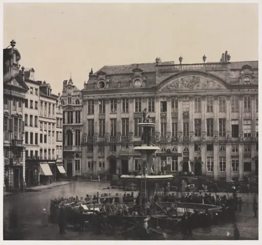 Untitled (Construction of Commemorative Fountain), by Louis Pierre Théophile Dubois de Nehaut