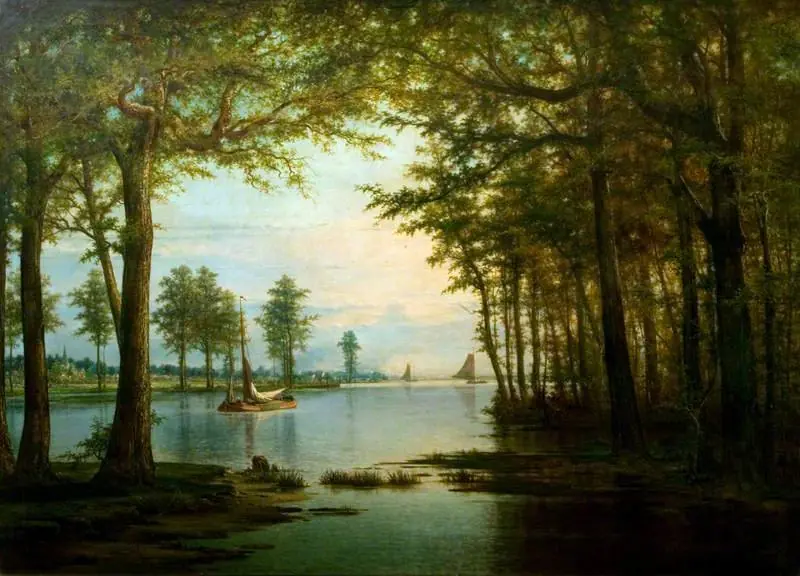 View on the Scheldt, by Louis Pulinckx