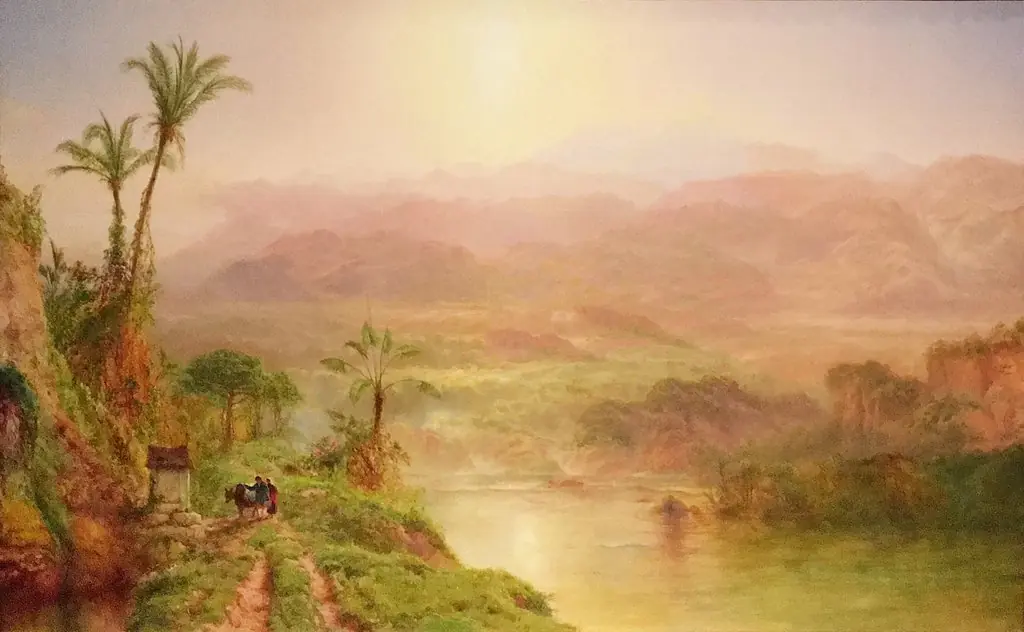 Lagoon of the Guayaquil River, Ecuador, by Louis Rémy Mignot, 1863