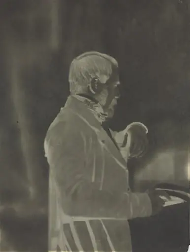 Self-Portrait (negative), by Louis-Rémy Robert