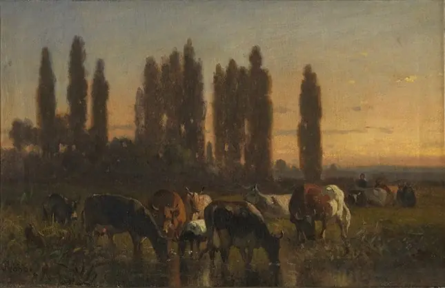 Koeien in de weide, by Louis Robbe