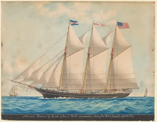 The Tern Schooner "Minnie G. Loud", by Louis Roux