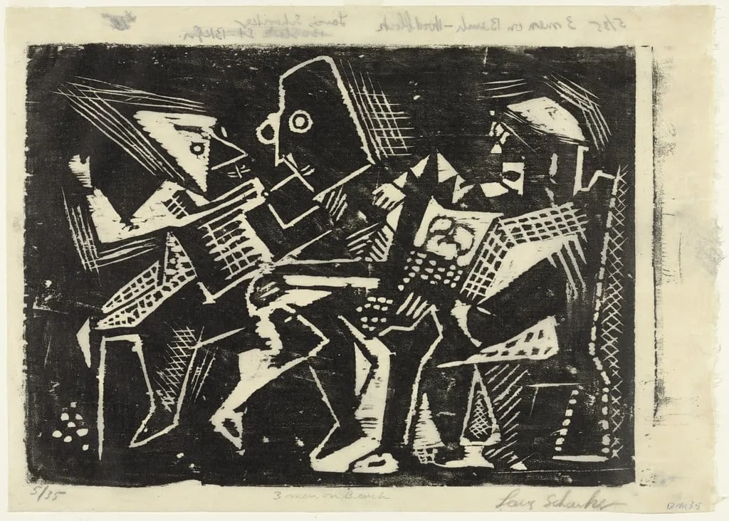 Untitled, by Louis Schanker, ink, 1939