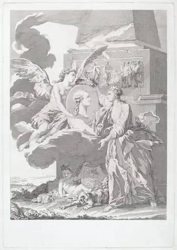 Allegorical Portrait of Pierre Buirette de Belloy, by Louis-Simon Lempereur