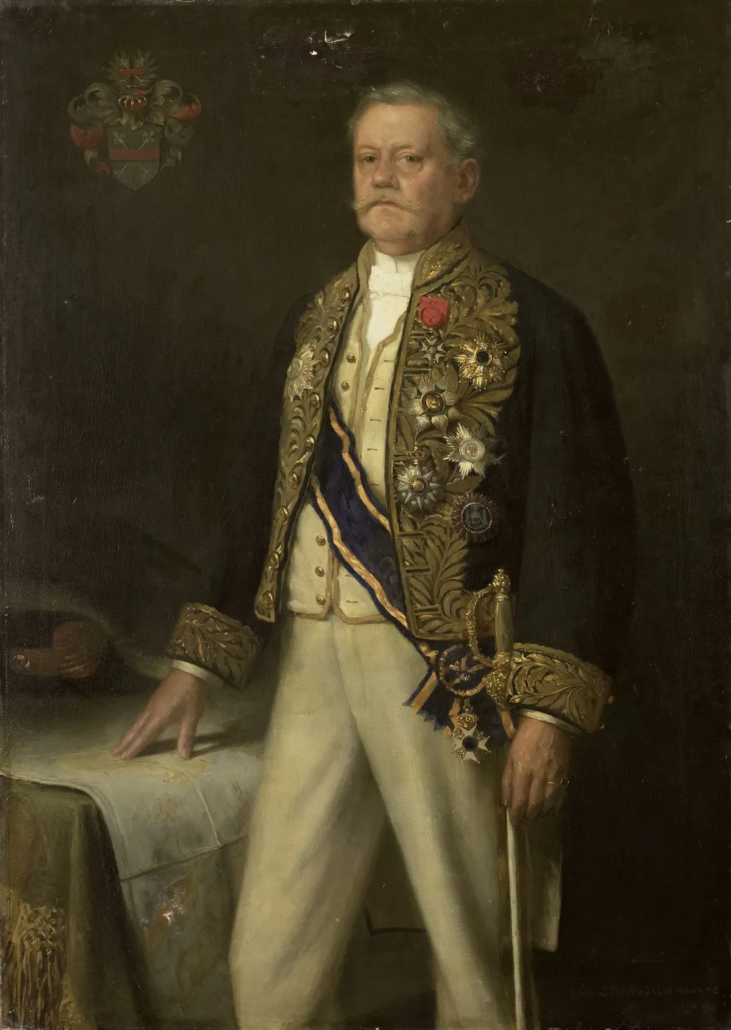 Carel Herman Aart van der Wijck (1840-1914). Gouverneur-generaal (1893-99), by Louis Storm van 's-Gravensande, oil, 1900