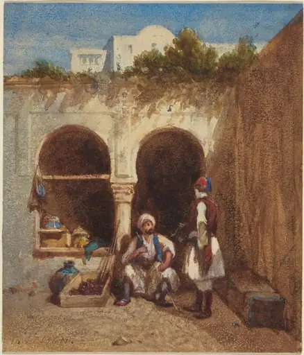 Arab Market, by Louis Tesson