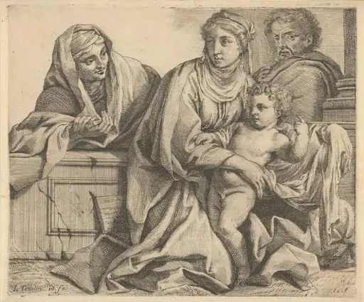 The Holy Family with Saint  Anne, by Louis Testelin
