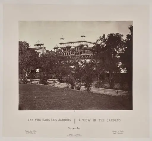 A View in the Gardens, Secundra, by Louis-Théophile Marie Rousselet