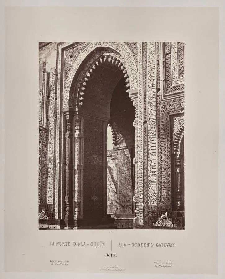 Ala-Oodeen's Gateway, Delhi, by Louis-Théophile Marie Rousselet, 1866