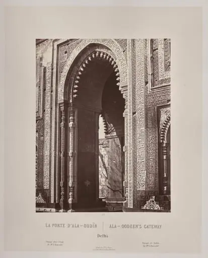Ala-Oodeen's Gateway, Delhi, by Louis-Théophile Marie Rousselet